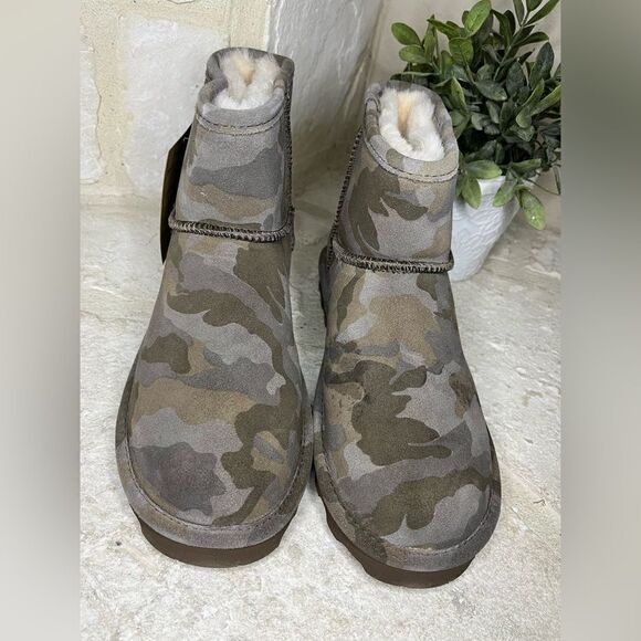 Bearpaw Aleesa Exotic green camouflage boots sz 11 - Picture 2 of 10